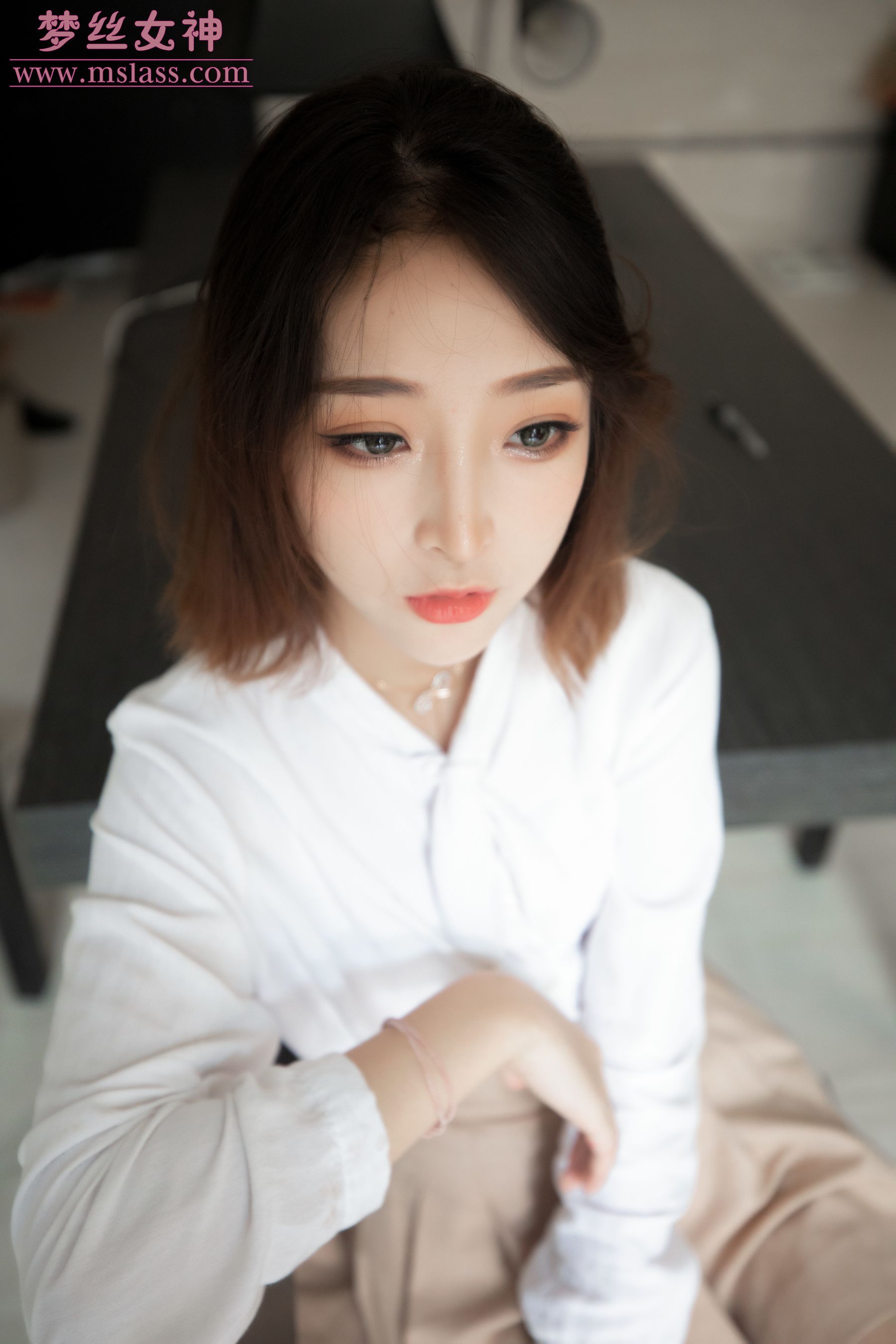 [梦丝女神MSLASS]  乔儿 美女主播（肉色）_第4张
