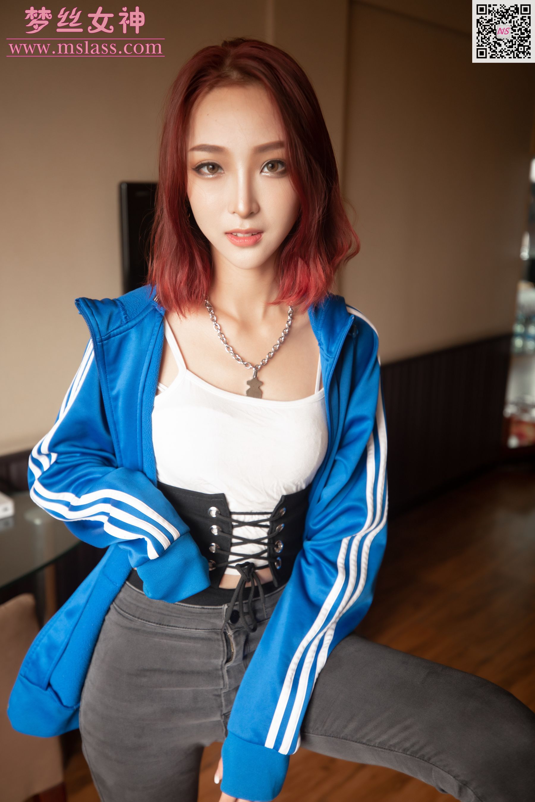 [梦丝女神MSLASS]  乔儿回忆的校服（黑色版）_第4张
