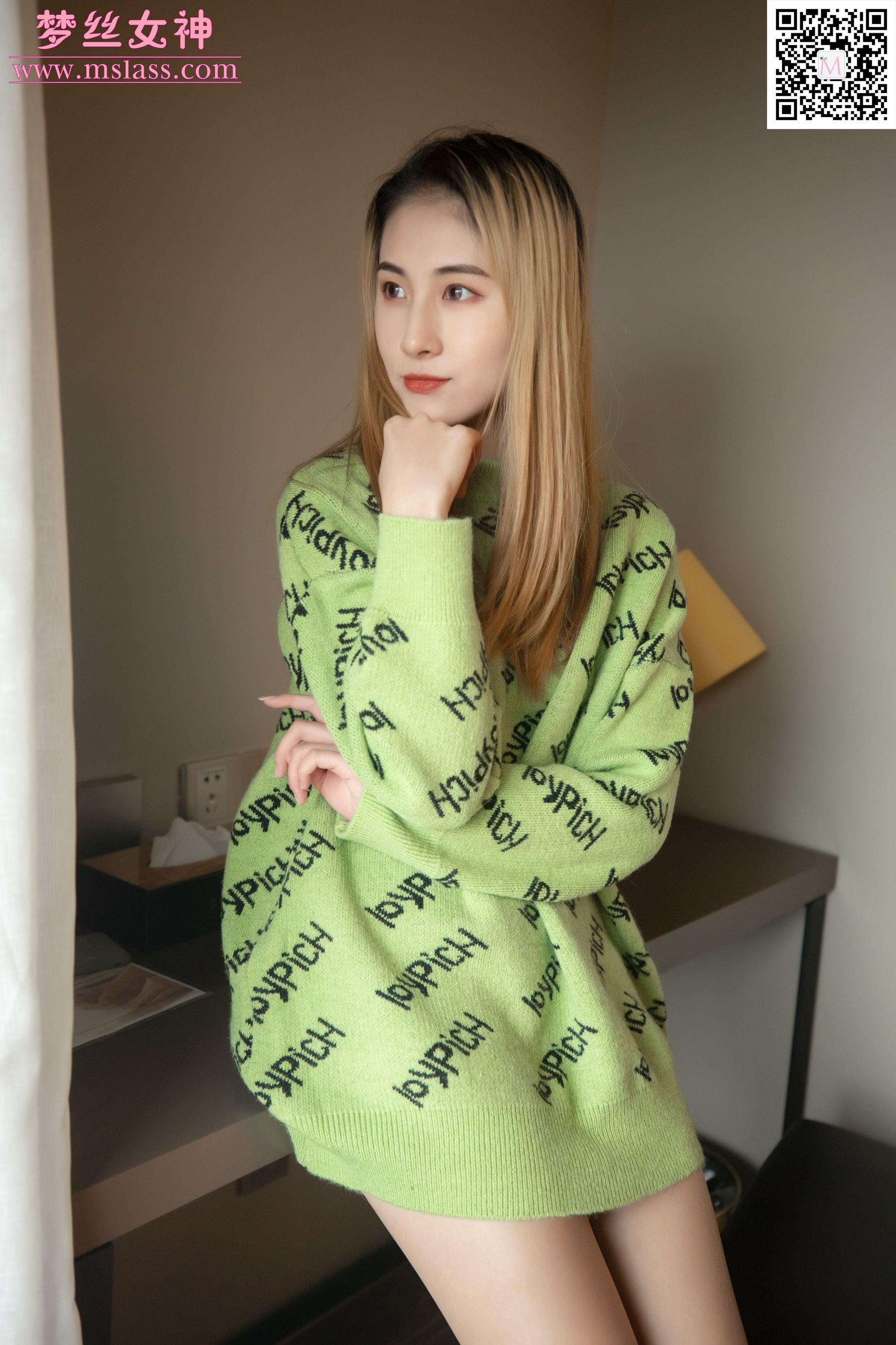 [梦丝女神MSLASS]  小允儿 喜欢绿绿的衣服_第3张