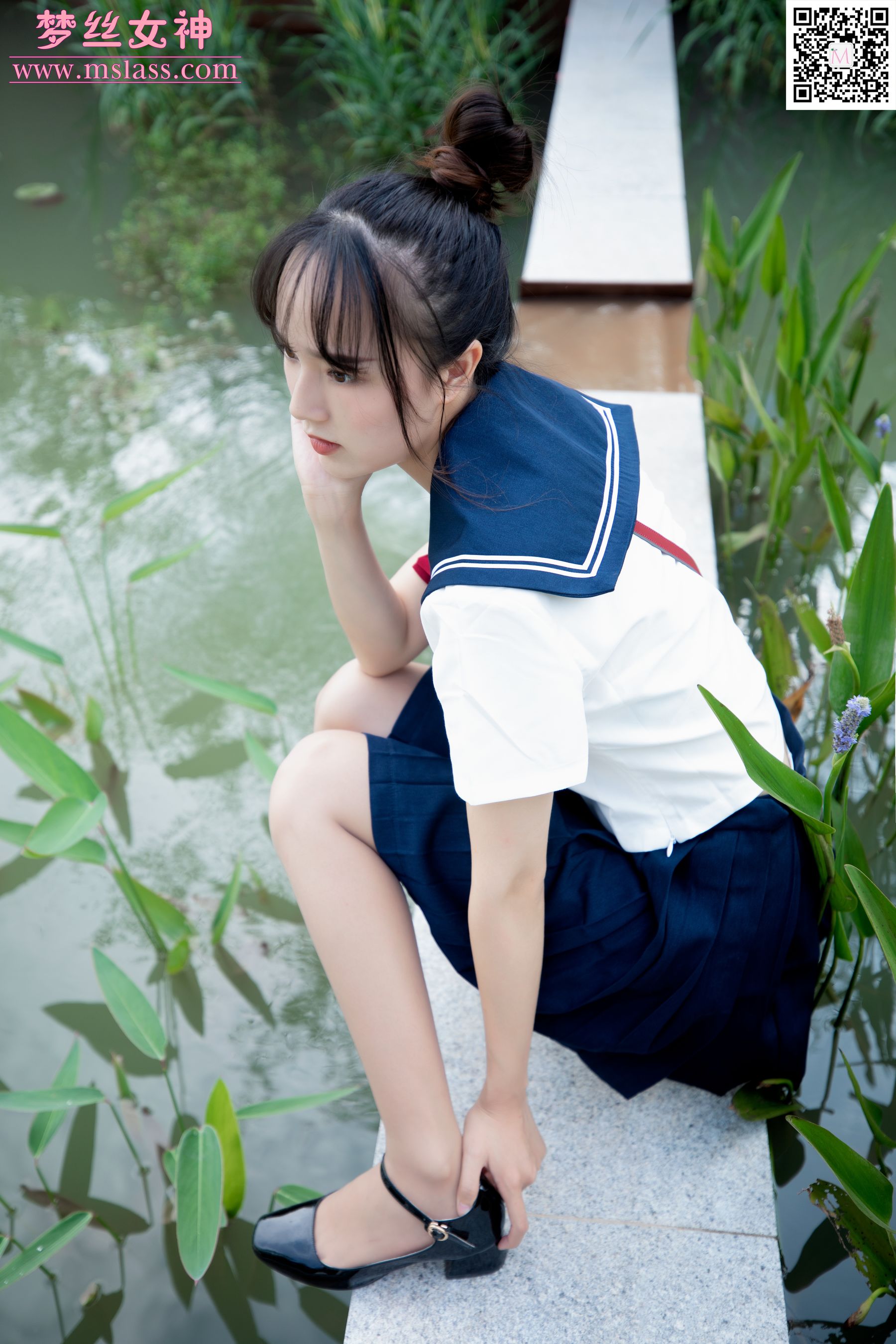 [梦丝女神MSLASS]  玥玥 JK小女神_第2张