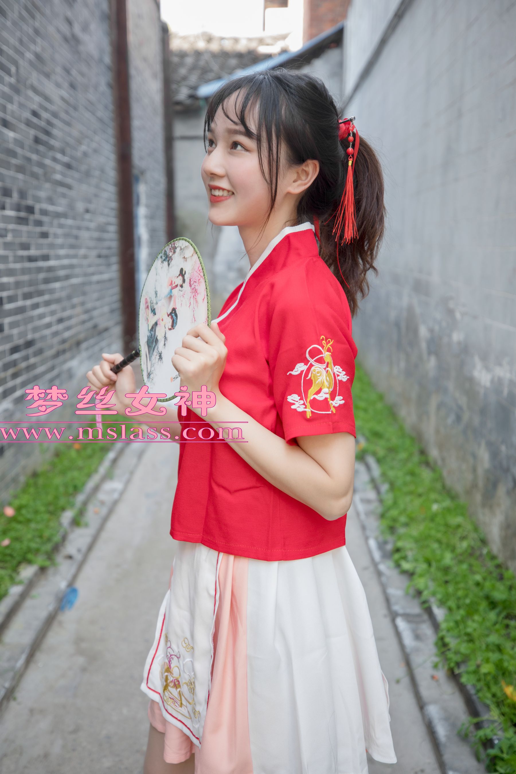 [梦丝女神MSLASS]  玥玥 长城古风少女_第2张