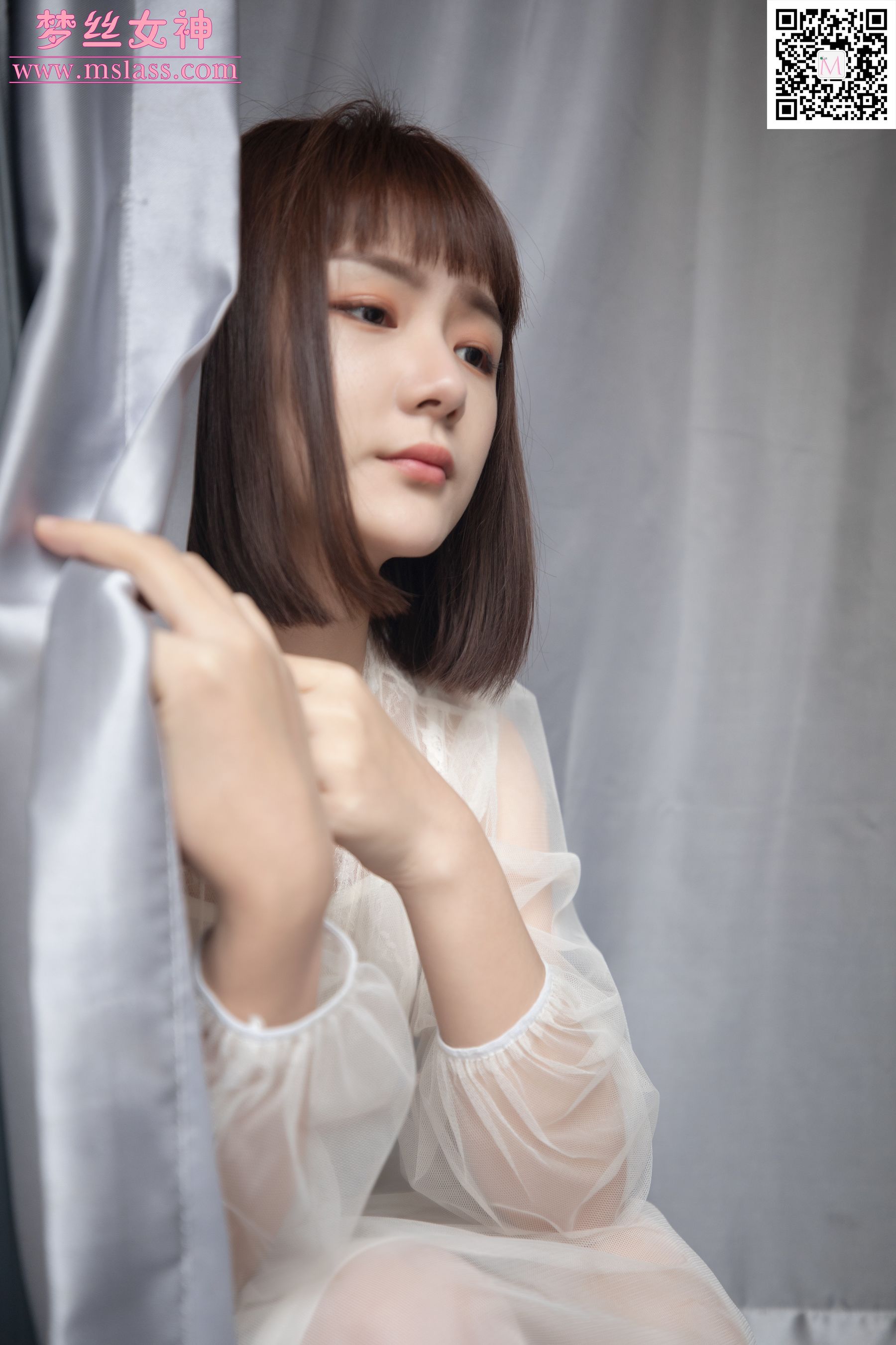 [梦丝女神MSLASS]  莎莎 透明白纱裙_第4张
