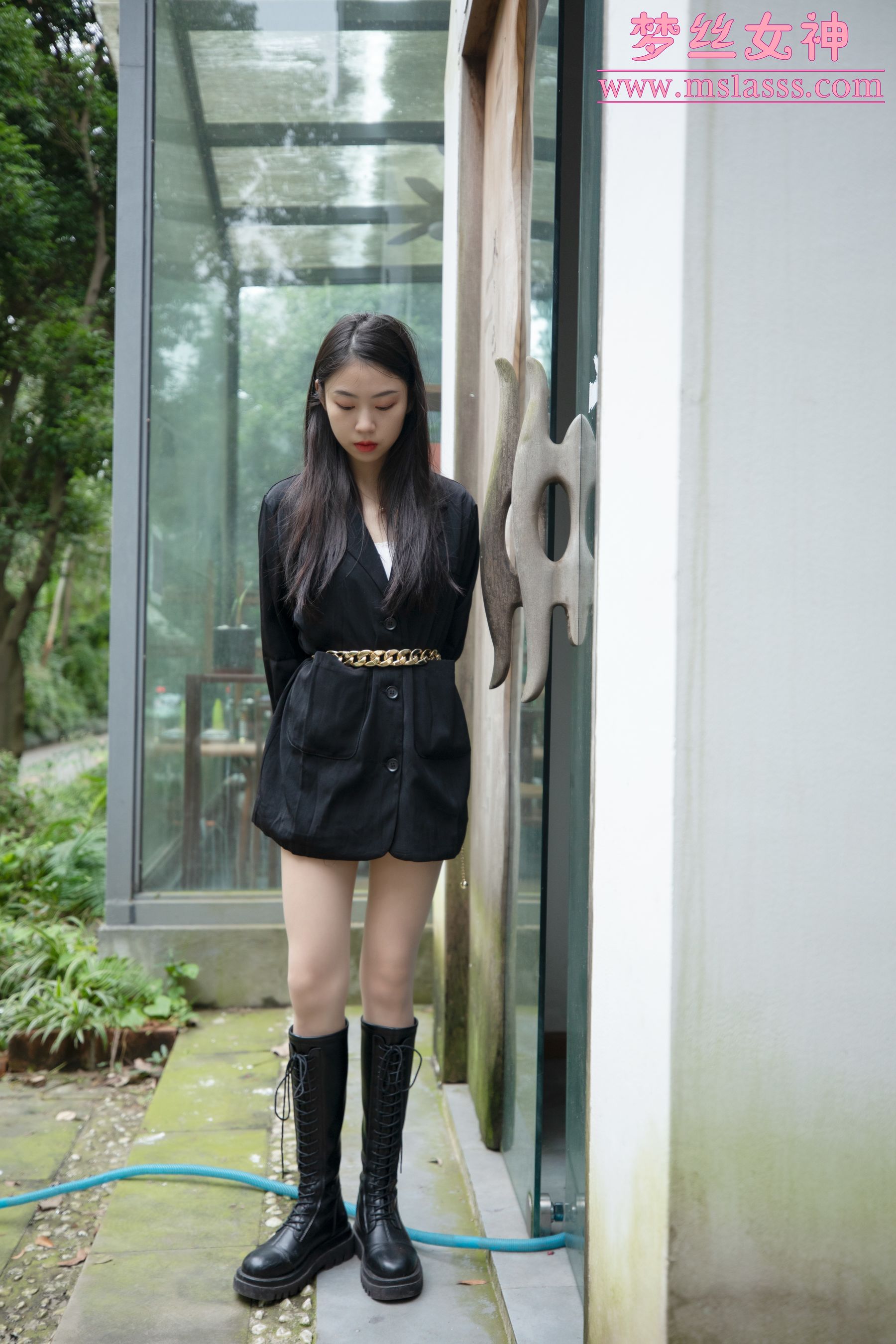 [梦丝女神MSLASS] 娜贝儿 新模超细腿-奶仔圈