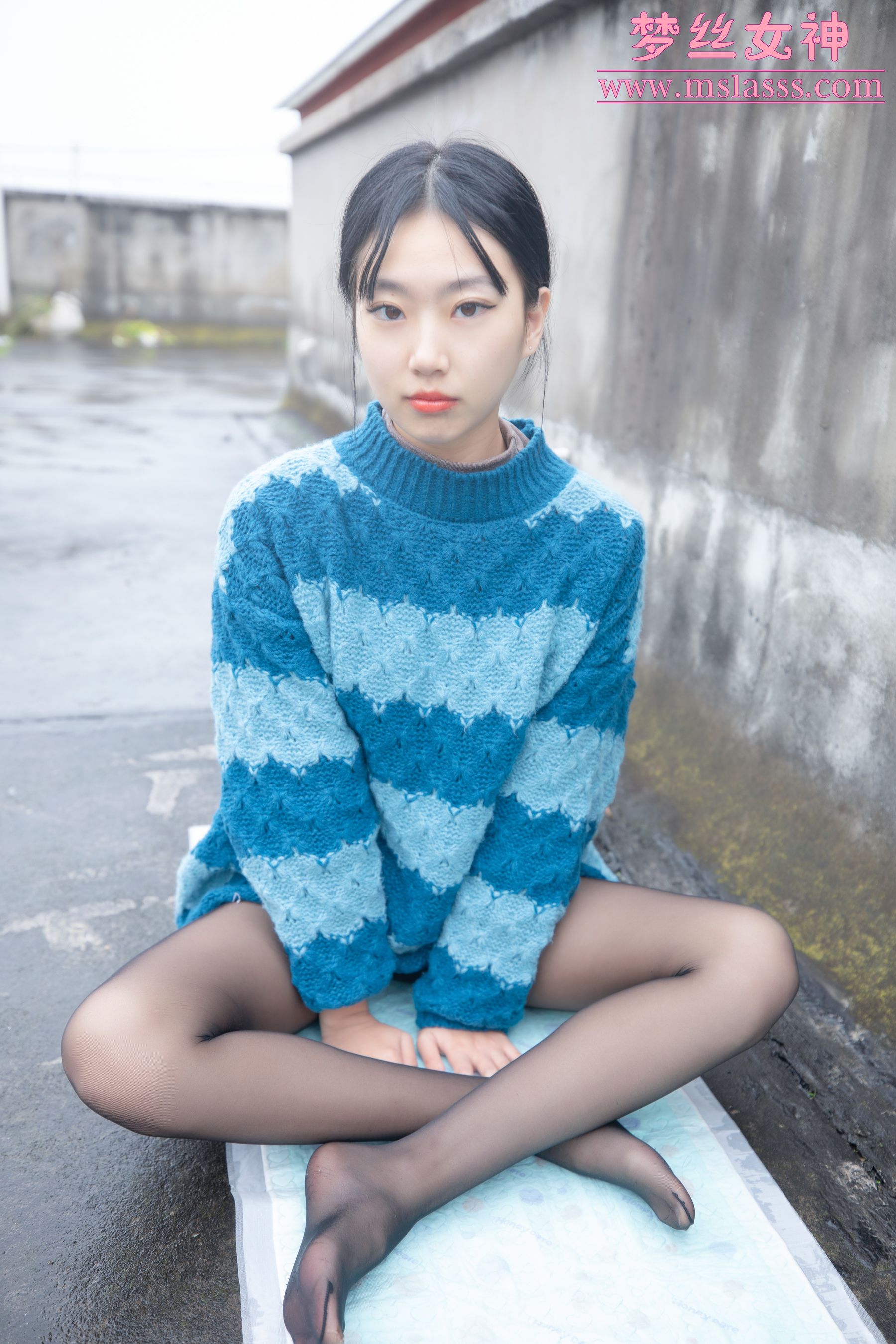 [梦丝女神MSLASS] 凌凌 靴下黑丝BY肉丝-奶仔圈
