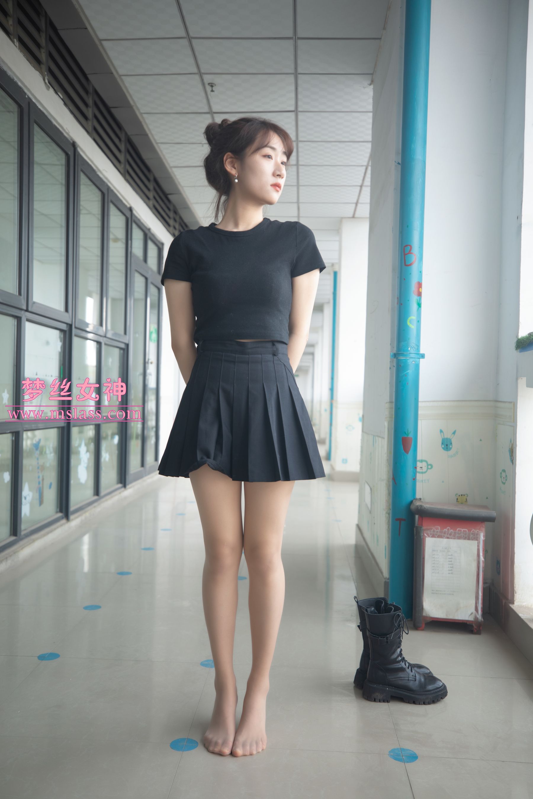 [梦丝女神MSLASS] 诗敏 靴下女神-奶仔圈