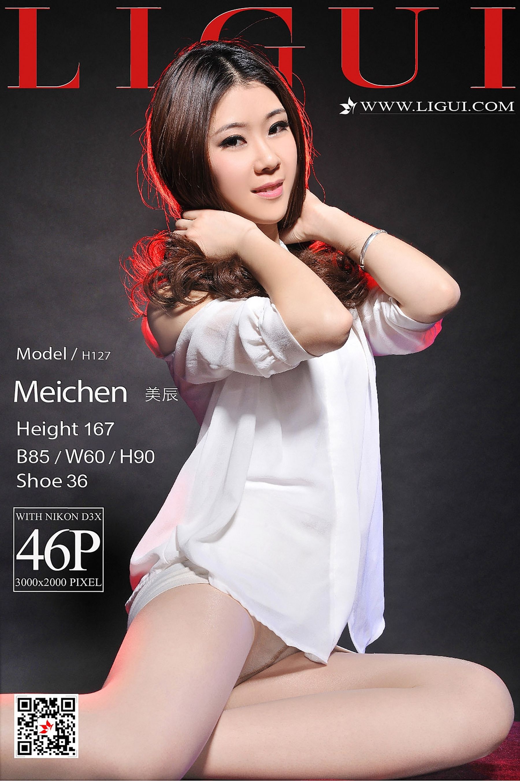 Model 美辰《肉丝玉足》 [丽柜Ligui]-奶仔圈