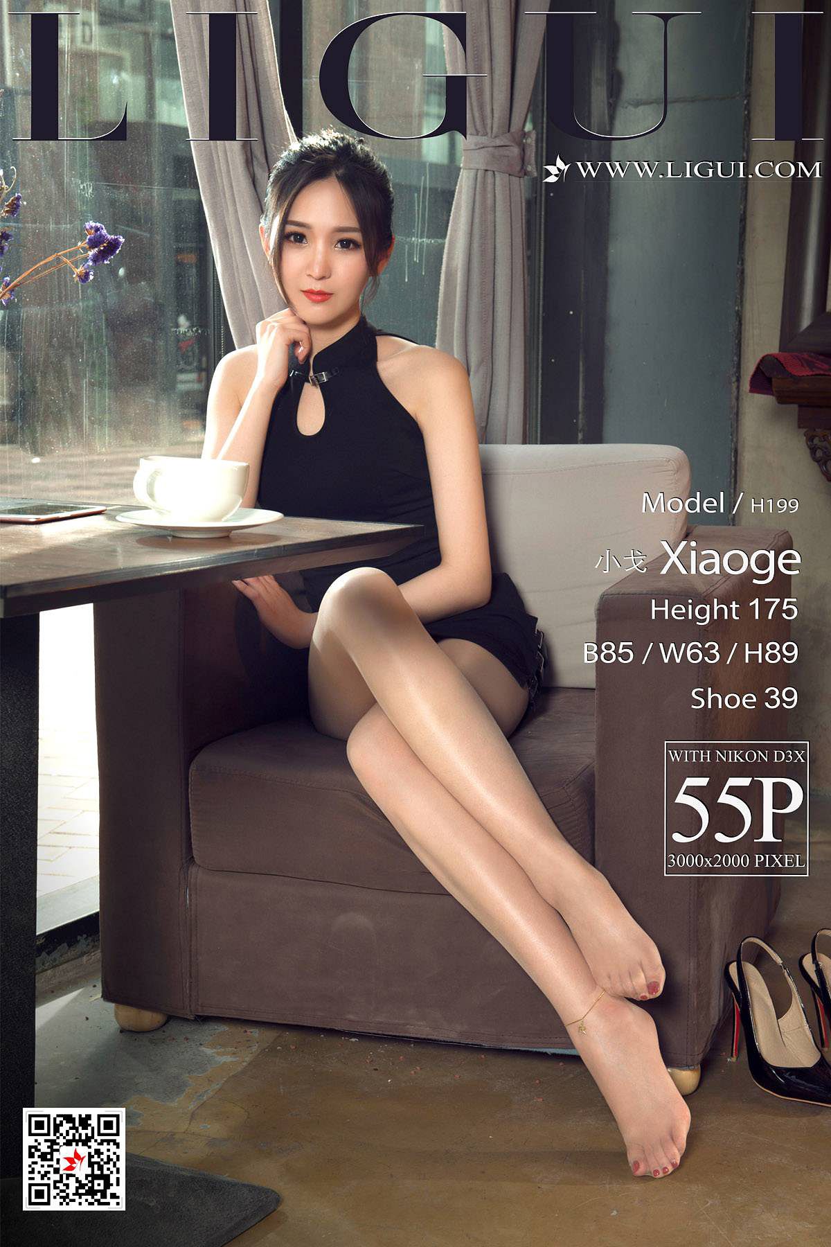 腿模小戈《优雅旗袍丝足》 [丽柜LIGUI] 美腿丝足-奶仔圈
