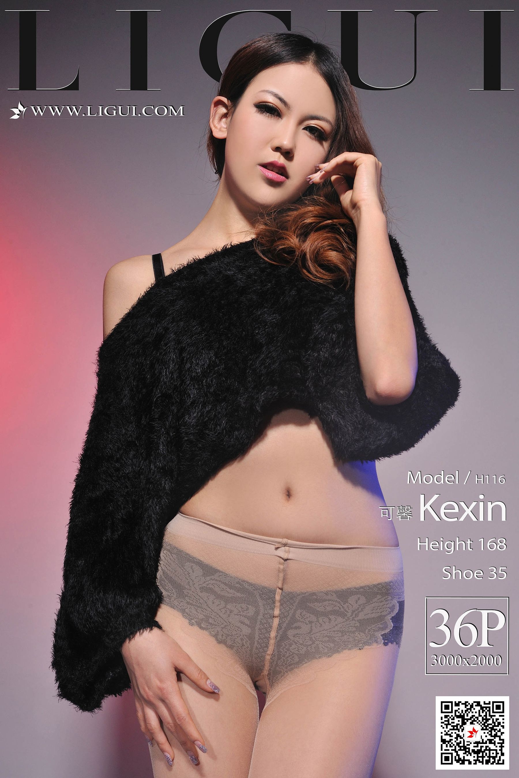 [丽柜Ligui] 网络丽人 Model 可馨-奶仔圈