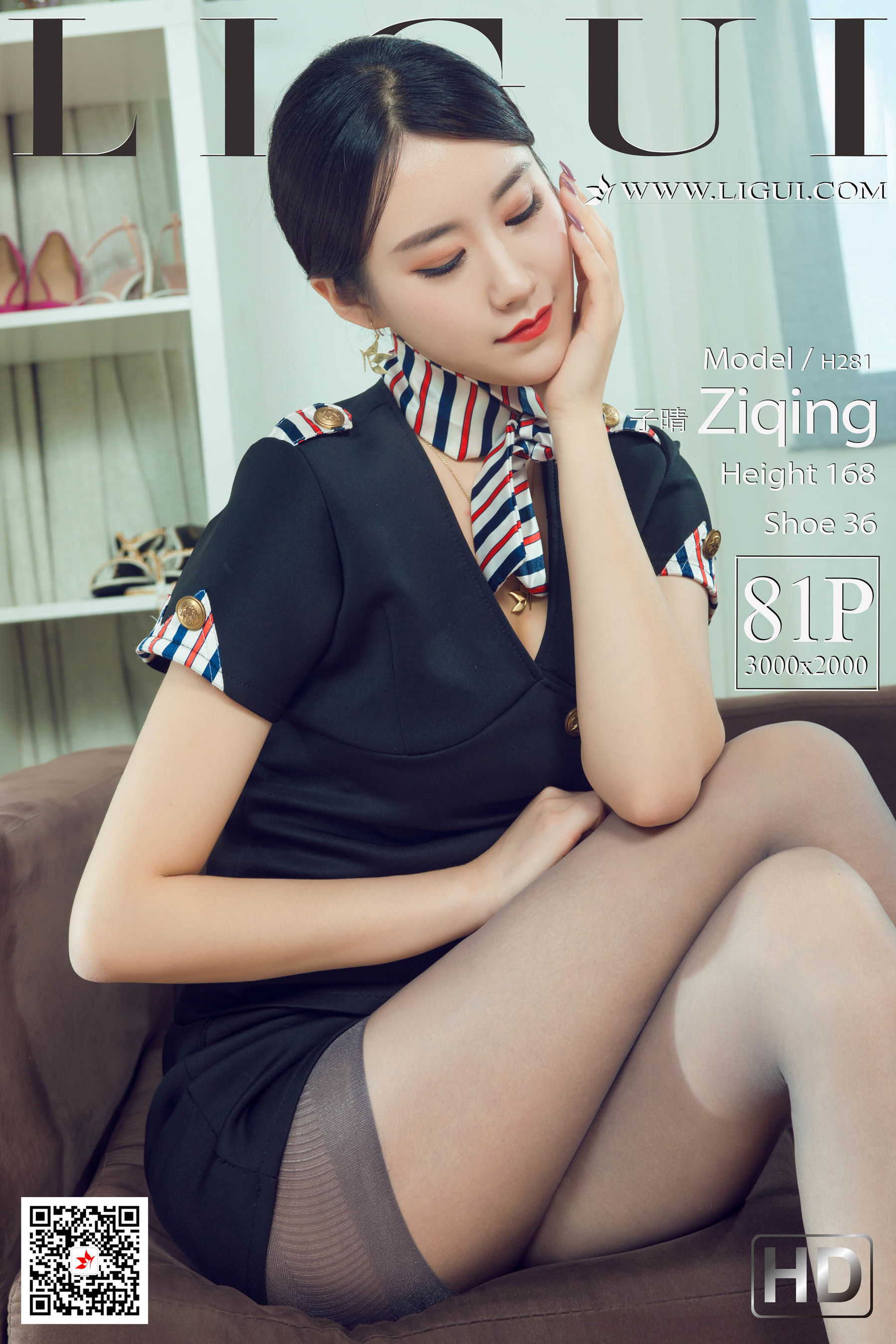 [丽柜Ligui] 网络丽人 Model 子晴-奶仔圈