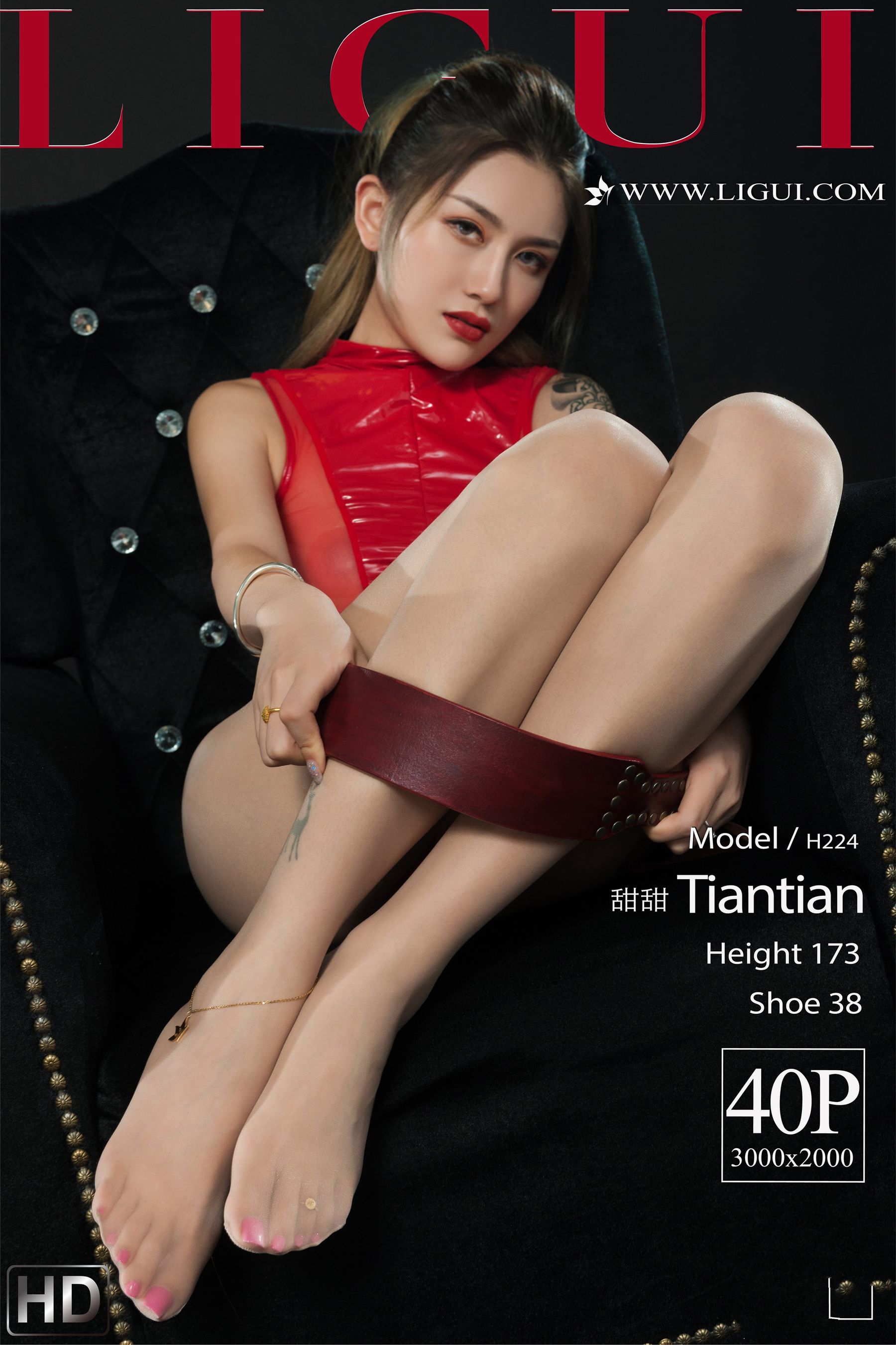 [丽柜Ligui] 网络丽人 Model 甜甜-奶仔圈
