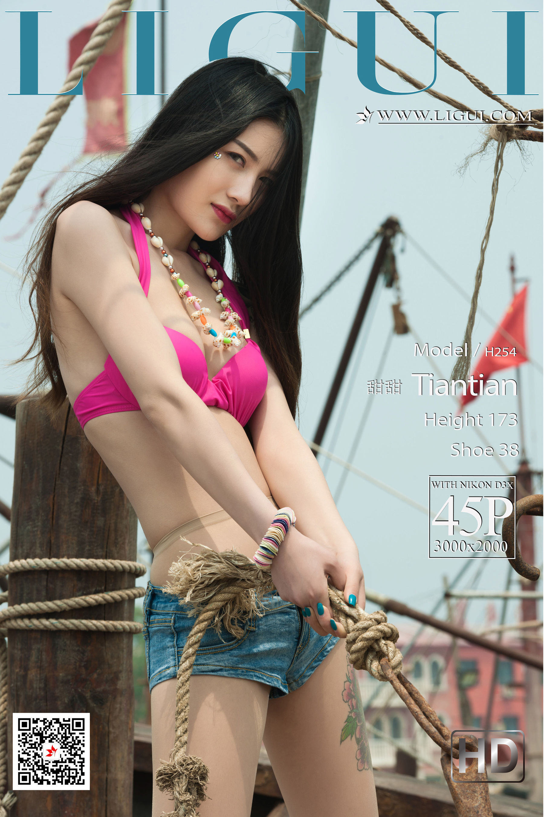 [丽柜美束Ligui] 网络丽人 Model 甜甜-奶仔圈