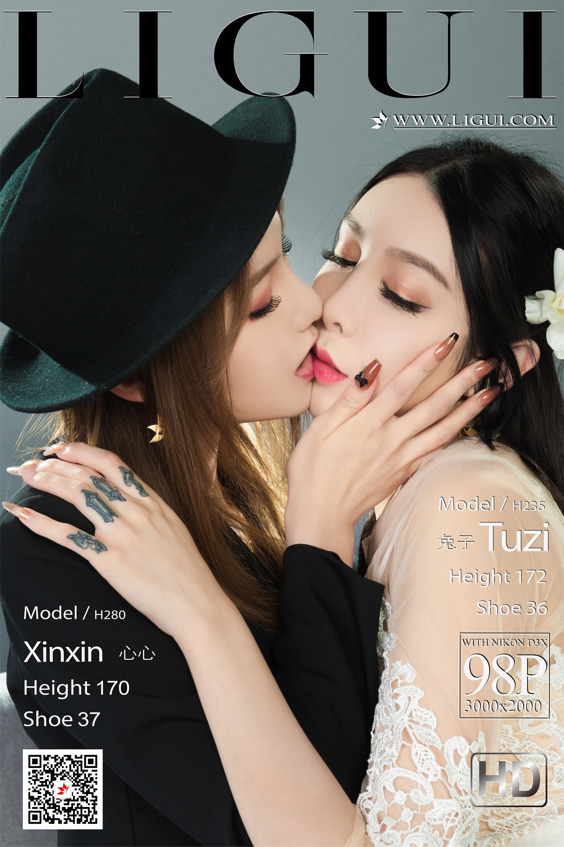 [丽柜Ligui] Model 兔子&心心 《双生花-一吻定情》-奶仔圈