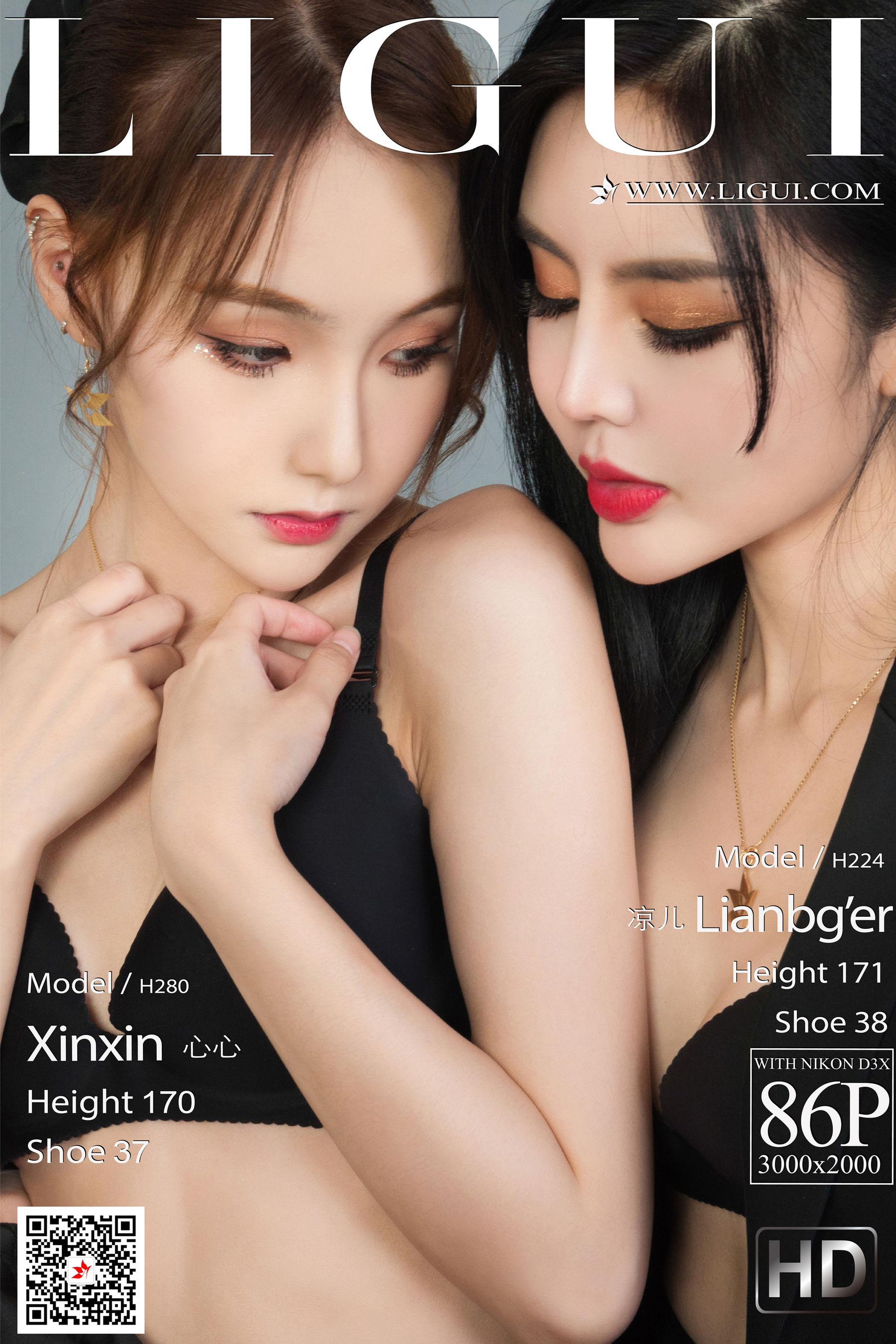[丽柜Ligui] 网络丽人 Model 凉儿&心心-奶仔圈