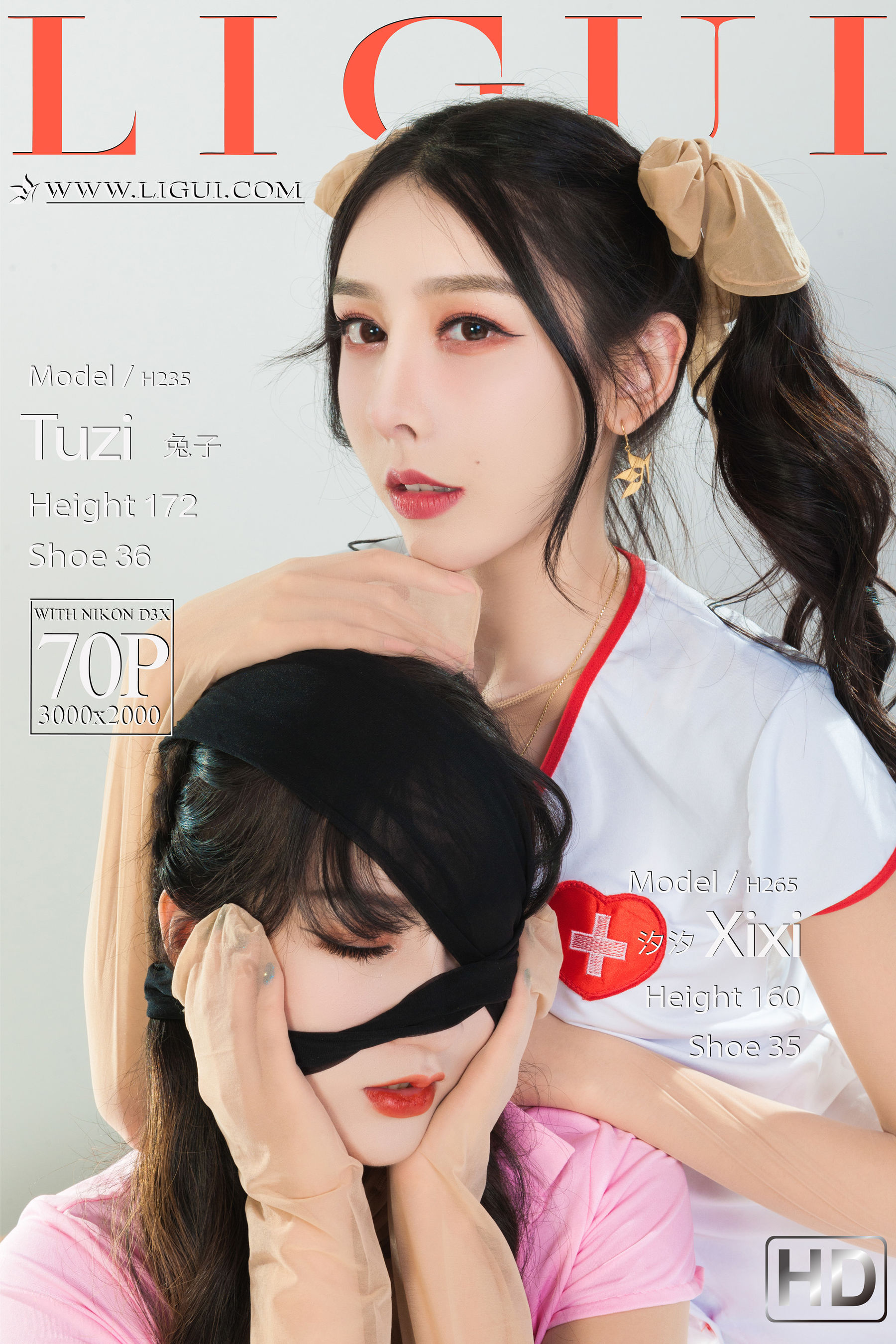 [丽柜LIGUI]  兔子&汐汐 双生花-丝欲双生-奶仔圈