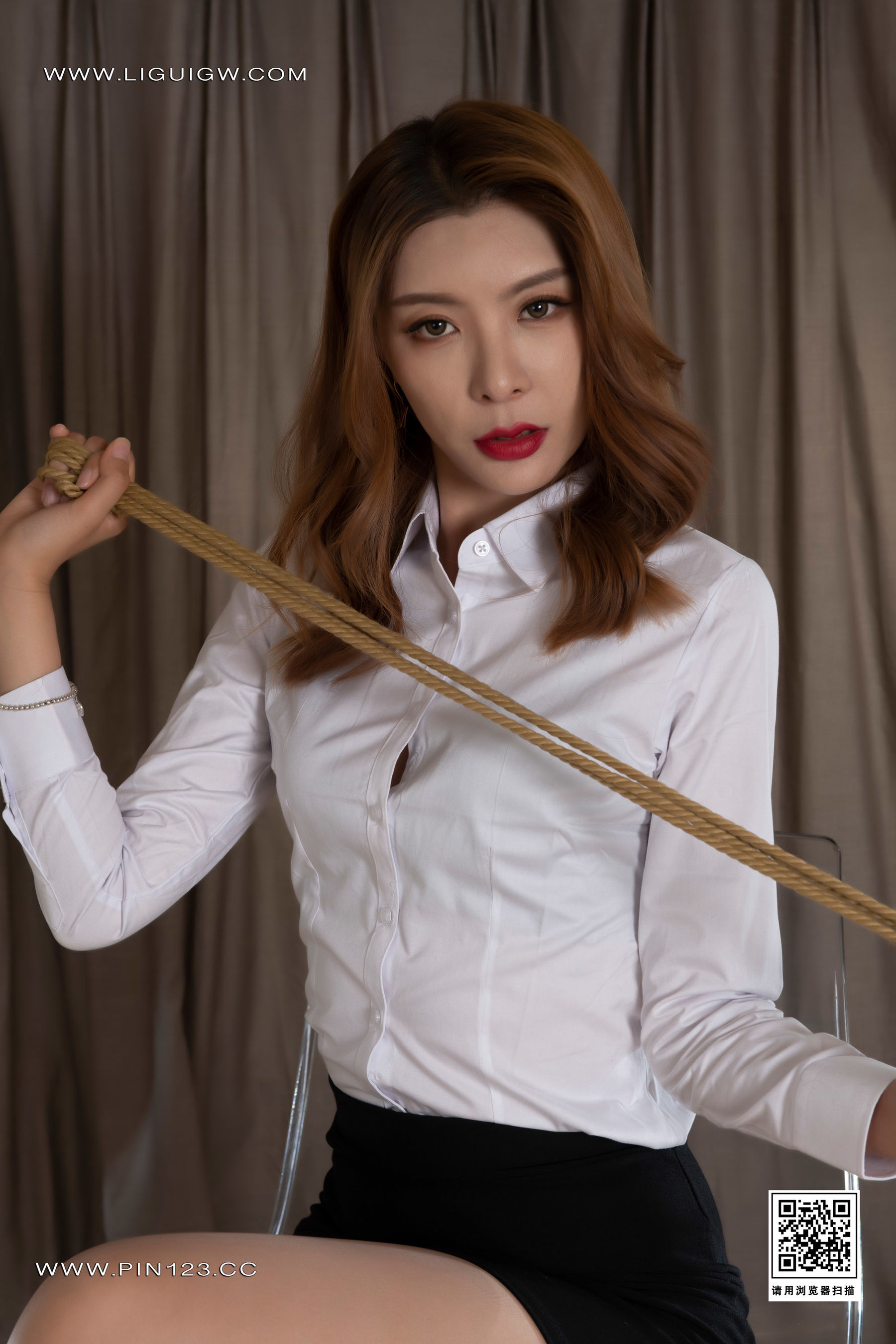 [Ligui丽柜] 2023.12.14 OL紧缚 克拉拉-奶仔圈
