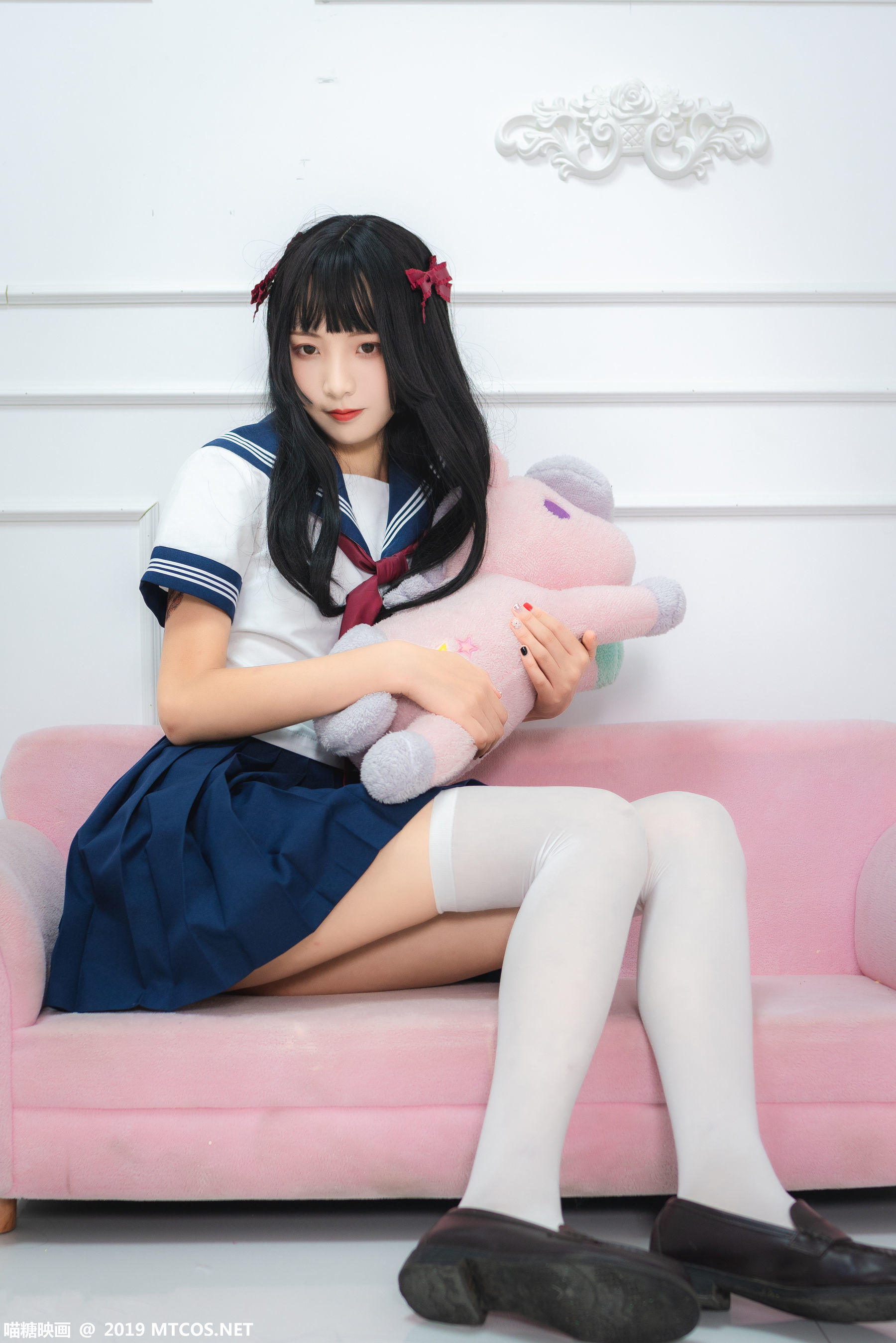 [喵糖映画] VOL.012 蓝白水手服-奶仔圈