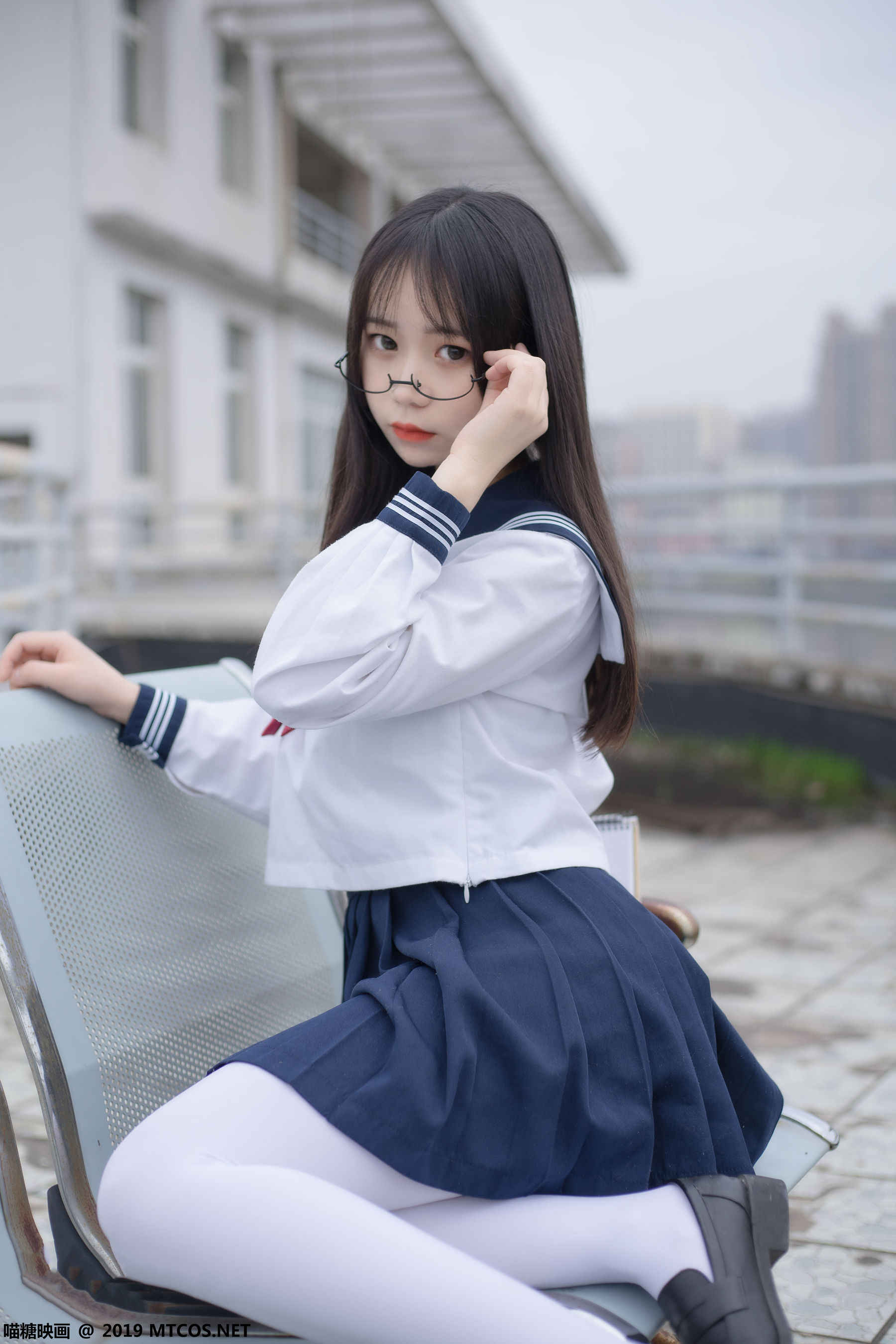 [喵糖映画] VOL.067 半度度度喵 - 喵喵的白丝水手服_第2张