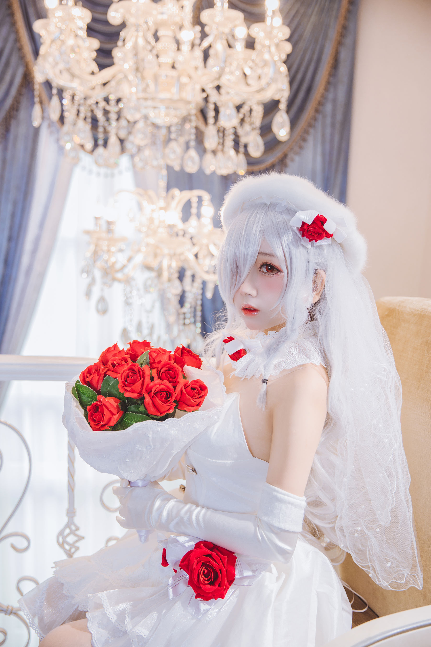 [喵糖映画] VOL.123  日奈娇《花嫁cos》_第4张