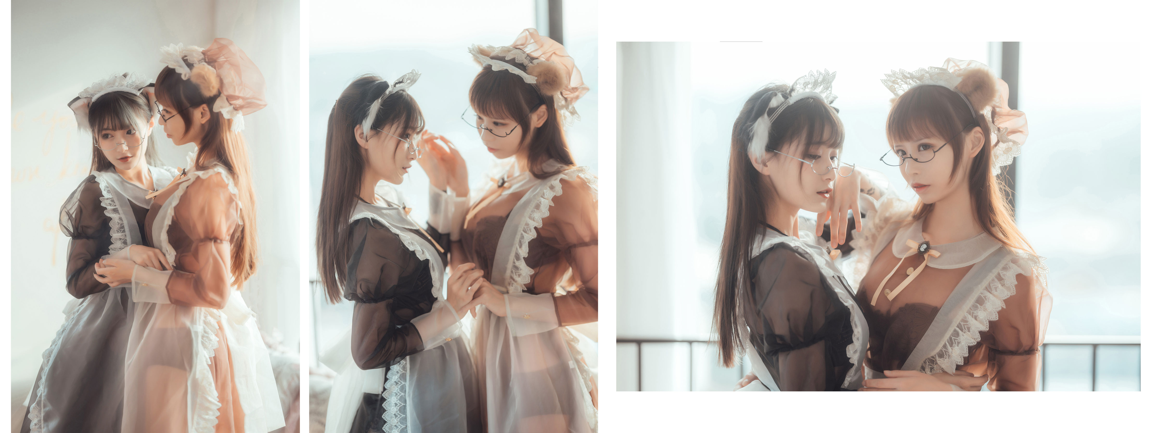 [喵糖映画] VOL.146 铁板烧鬼舞+爱老师_PhD+奶文 三人女仆-奶仔圈