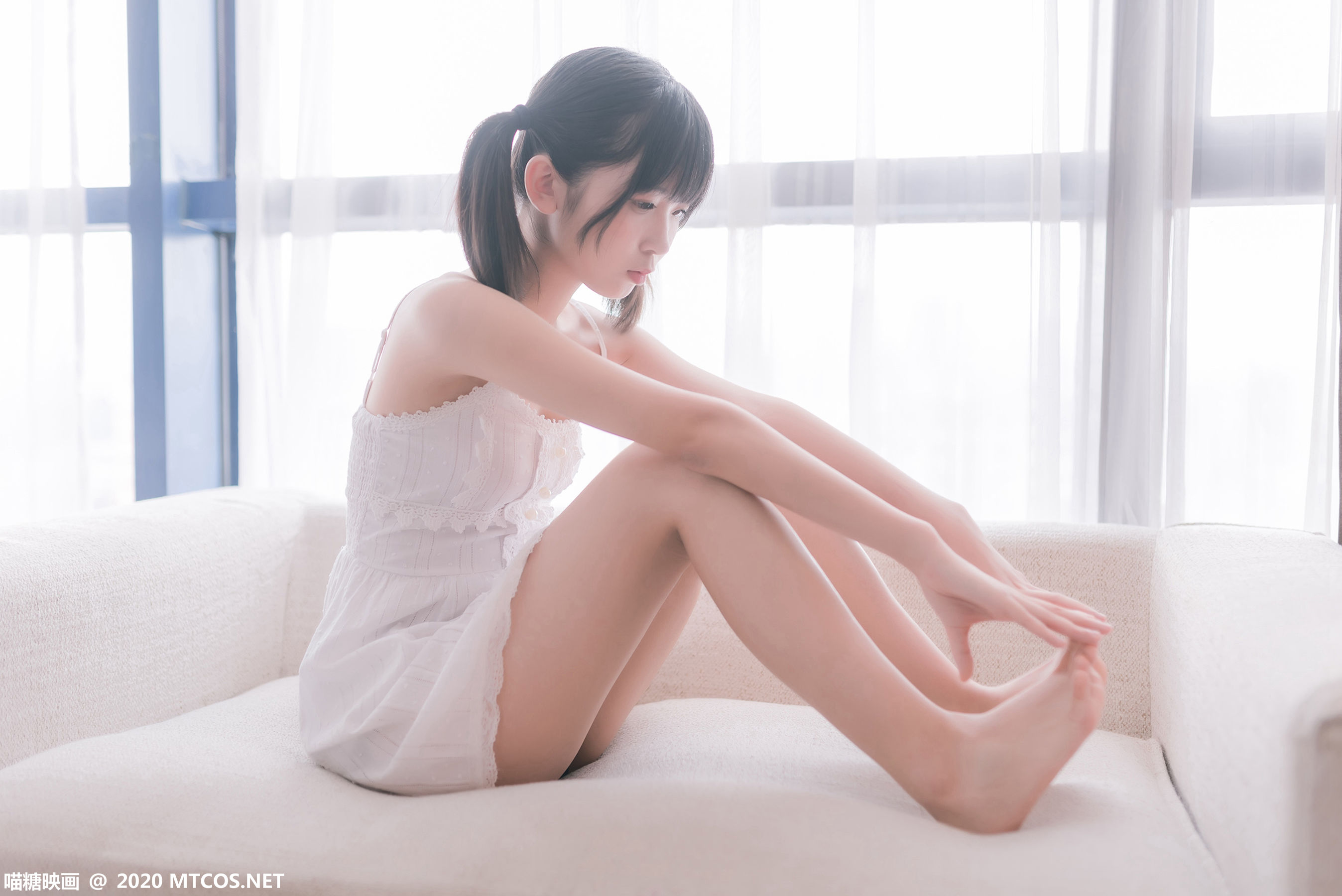 [喵糖映画] VOL.177 白裙少女-奶仔圈