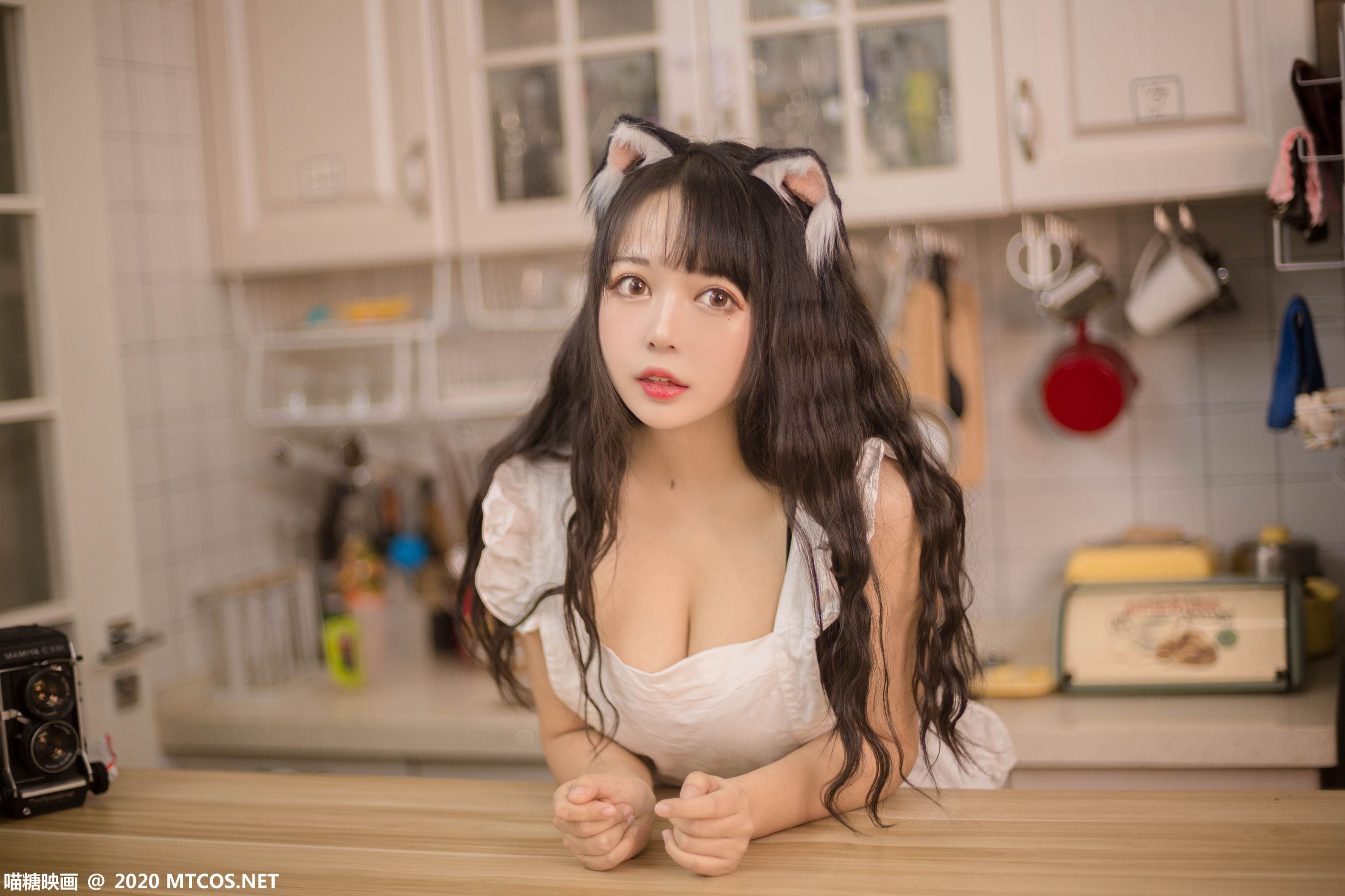 [喵糖映画] VOL.296 黑猫猫OvO 厨房猫娘-奶仔圈
