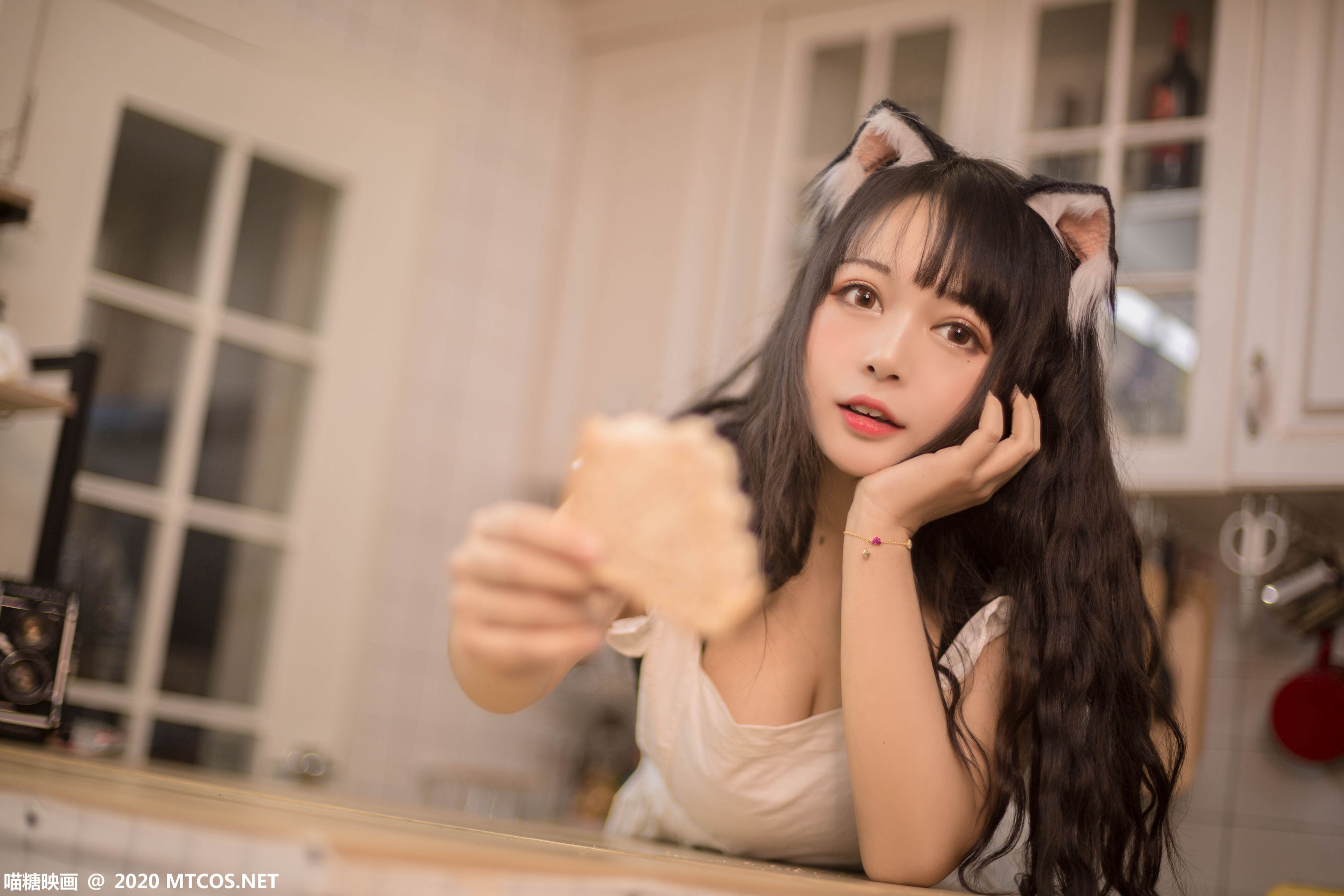 [喵糖映画] VOL.296 黑猫猫OvO 厨房猫娘_第4张