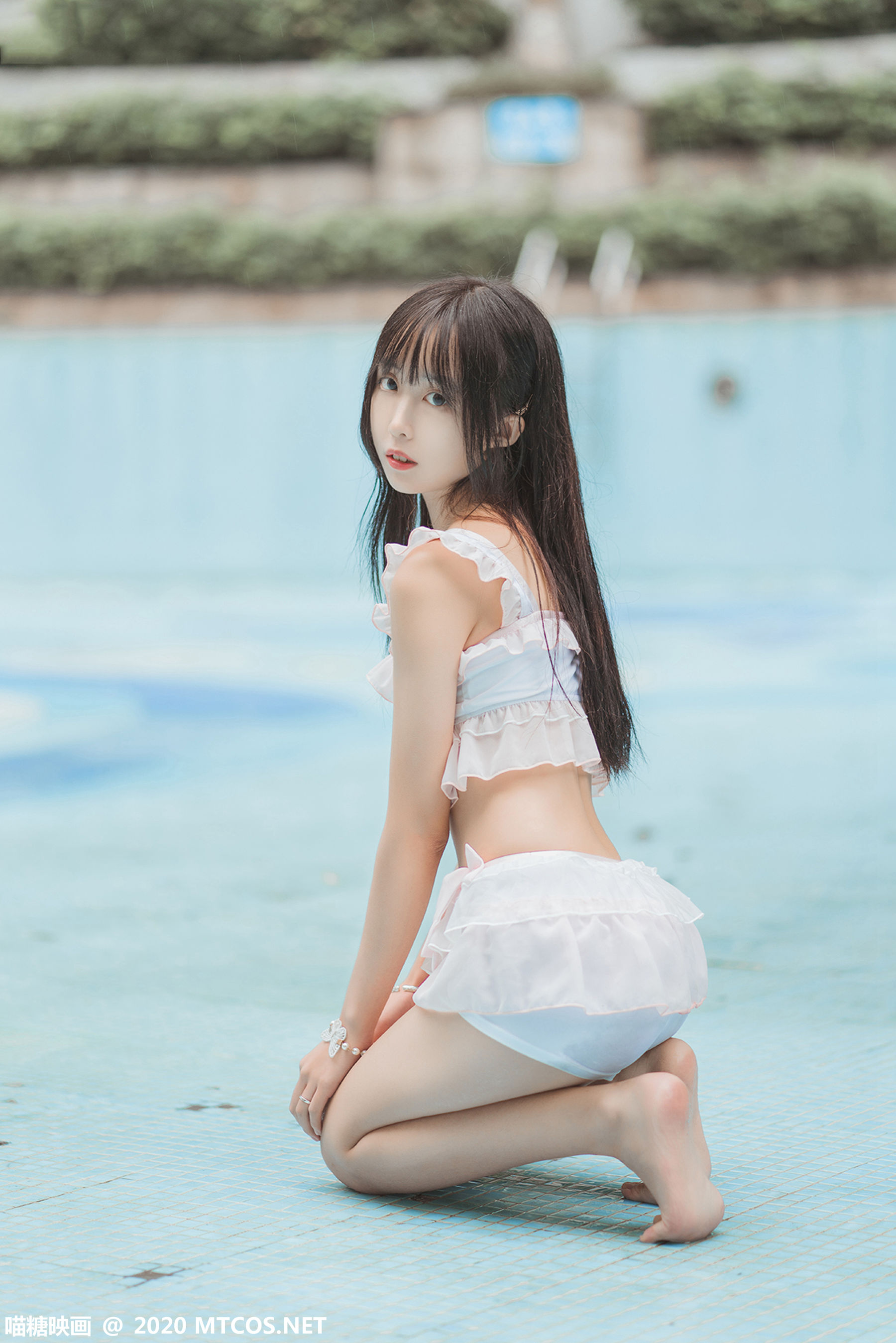 [喵糖映画] VOL.312 萌芽儿o0 泳池萌妹_第2张
