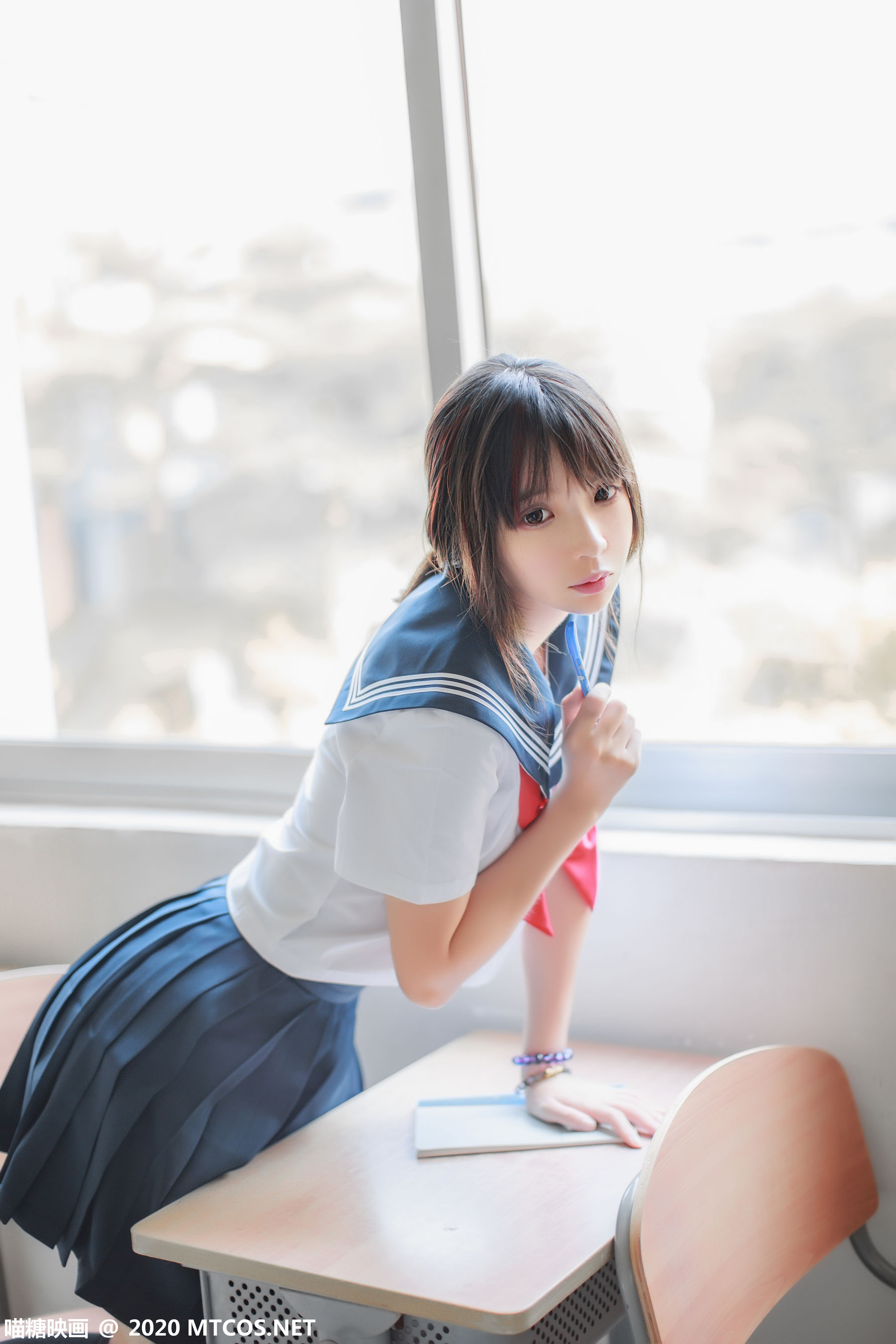 [喵糖映画] VOL.340 疯猫ss 同桌的水手服-奶仔圈