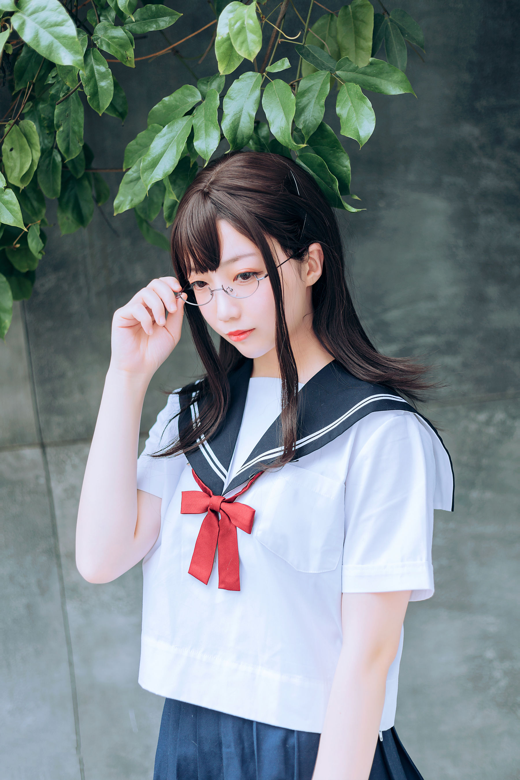 [喵糖映画] VOL.446 你的负卿 绿意JK 写真套图_第4张