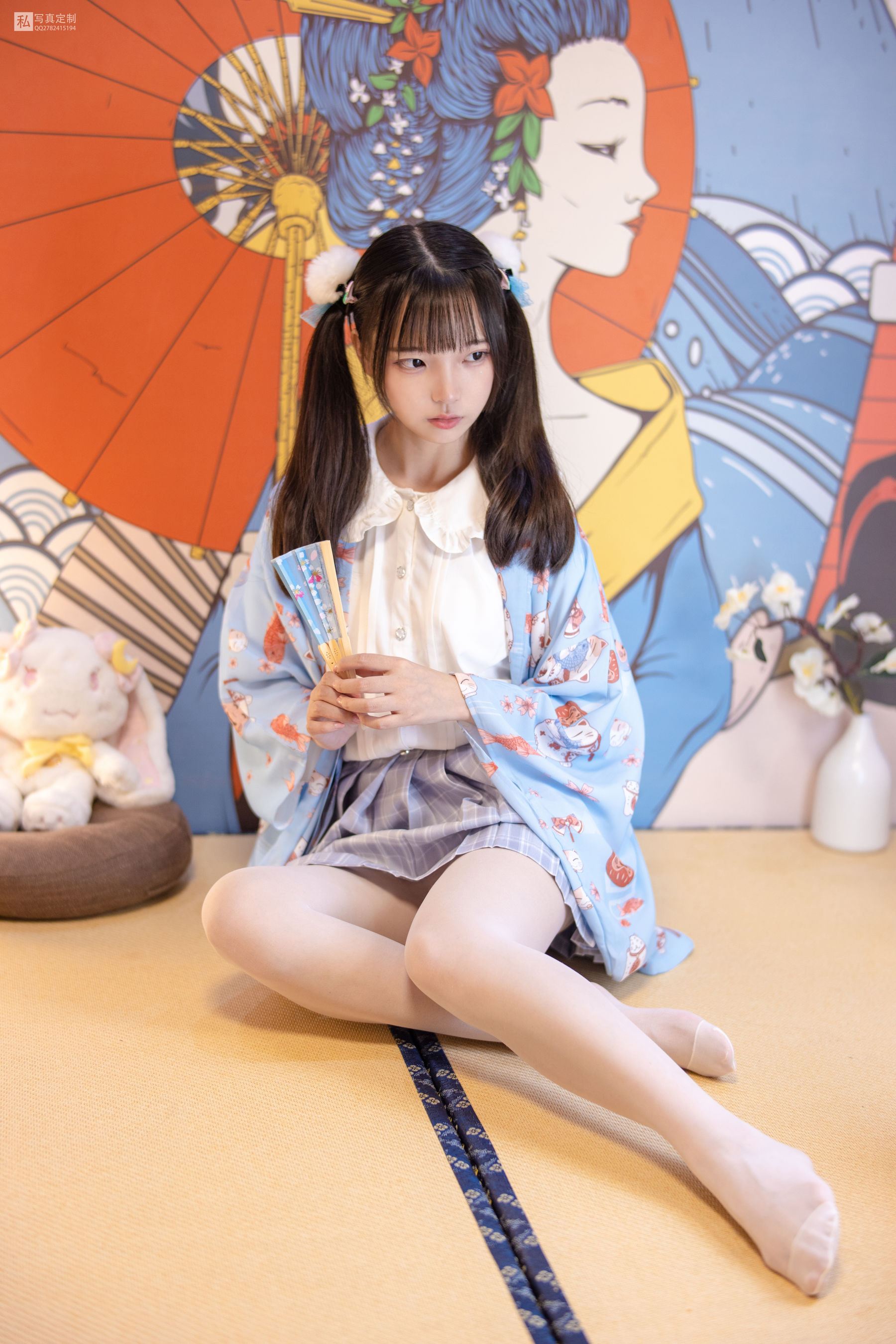 [森萝财团] JKFUN-027 默陌 15D白丝 花里胡哨的民宿-奶仔圈