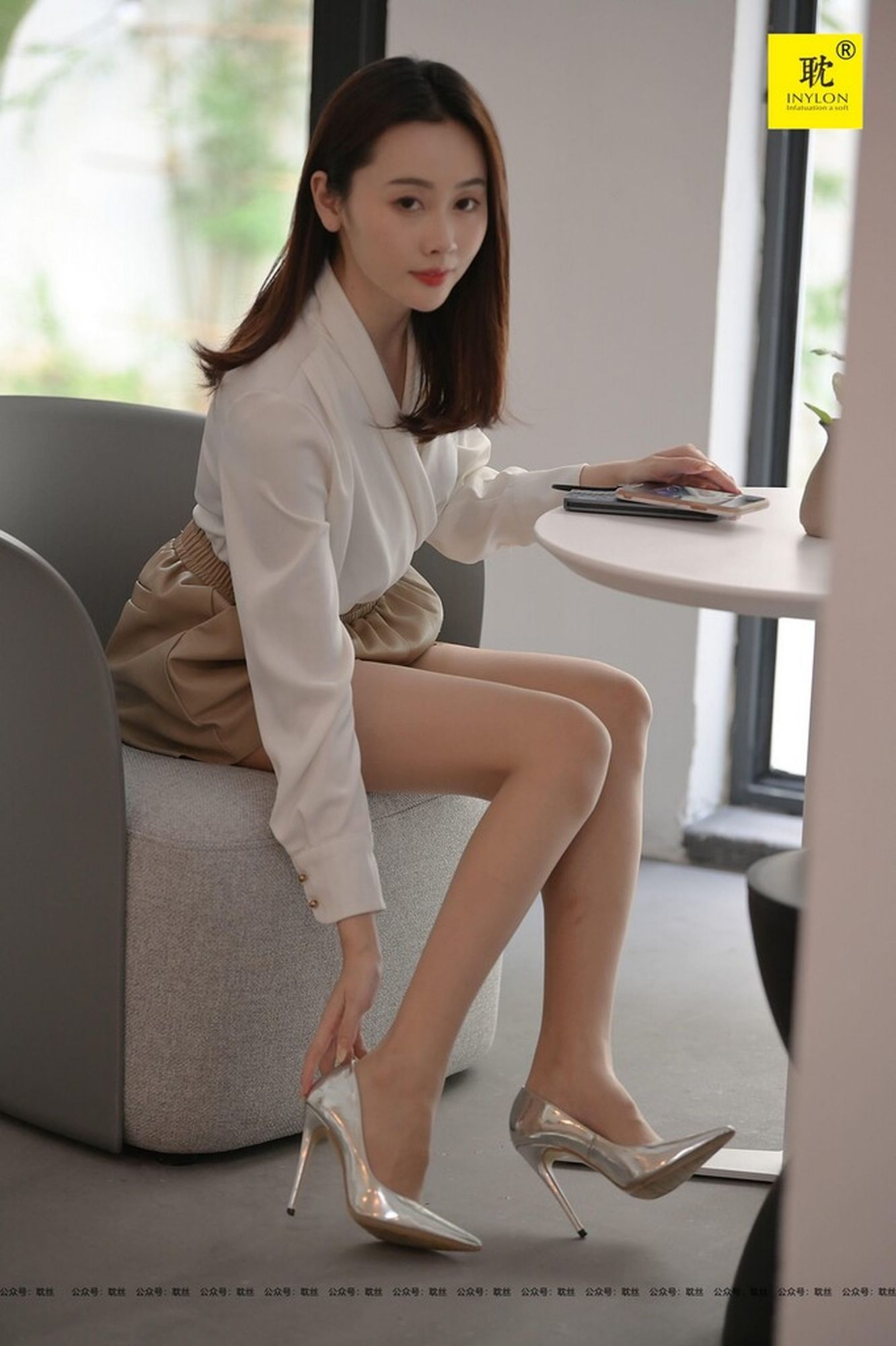 [耽丝INYLON] 009 藏美 肉丝高跟美腿-奶仔圈